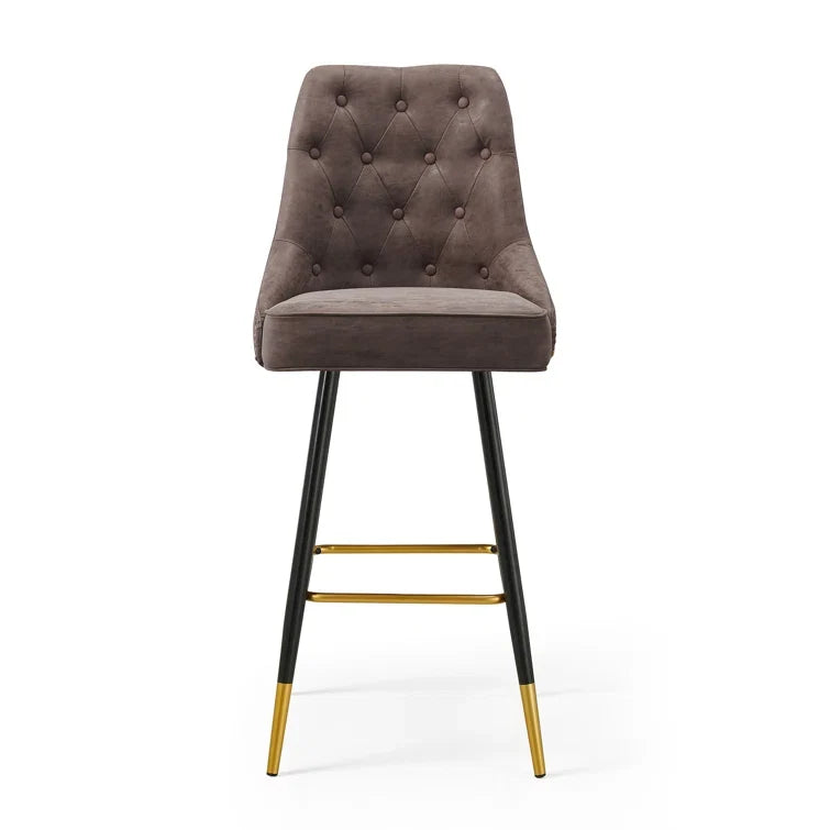 Upholstered 31'' Counter Stool with Metal Frame(Set of 2)