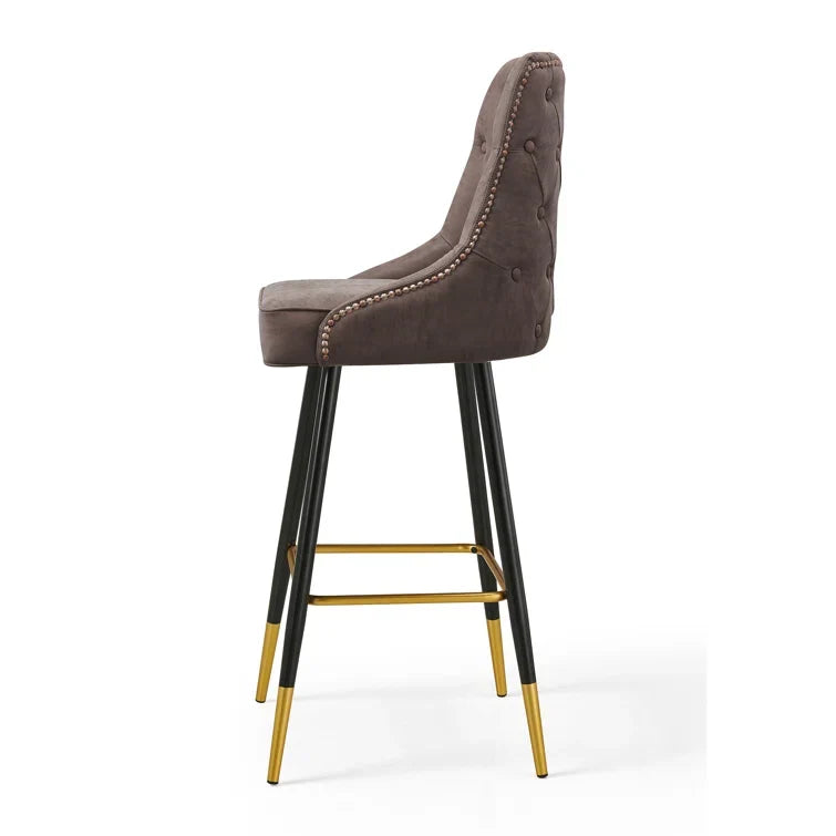 Upholstered 31'' Counter Stool with Metal Frame(Set of 2)