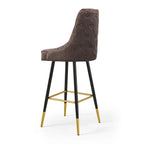 Upholstered 31'' Counter Stool with Metal Frame(Set of 2)