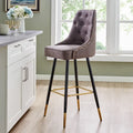 Upholstered 31'' Counter Stool with Metal Frame(Set of 2)