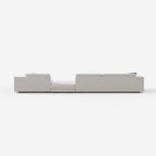 Italian Minimalist Modular Sectional Sofa, Luxury Fabric Corner Sofa for Villa Living Room A004