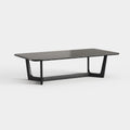 Rectangular Sintered Stone Coffee Table, Simple Metal Base Center Table A022