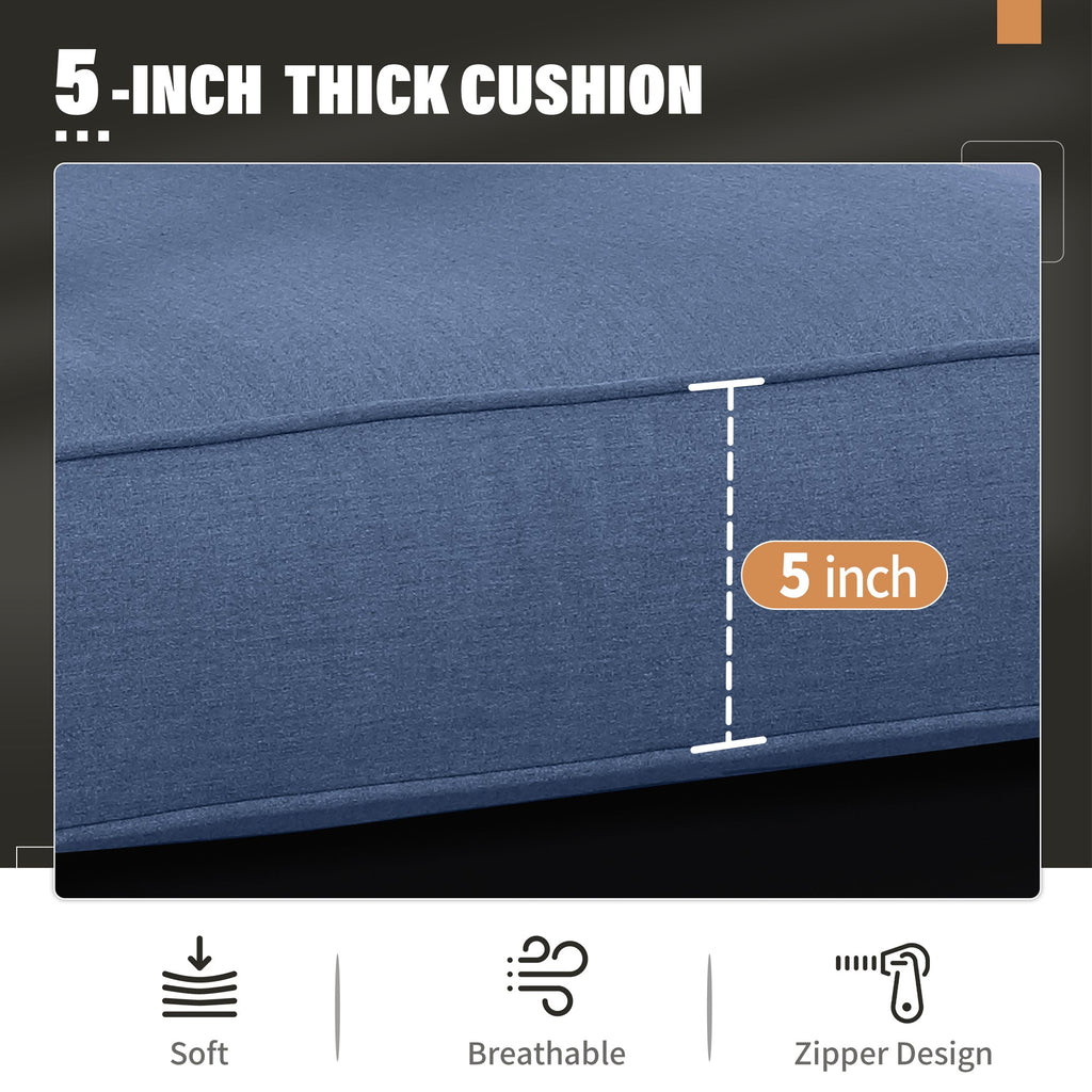Aluminum Outdoor 2 Pcs Sofa Patio Couch