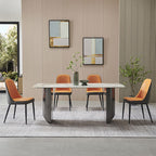 Middle-ancient Style Light Rock Plate Table