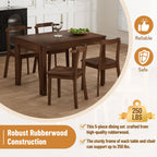 5-Piece Extendable Dining Table Set