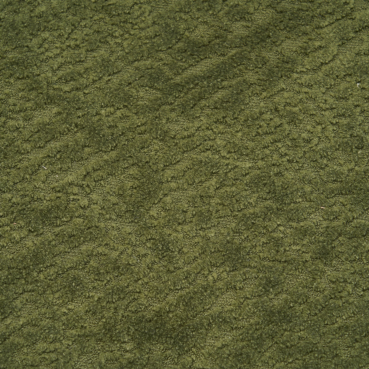 LY-025 Full Compression Sponge Sofa Forest Green Curved Modular Sectional, Chenille Upholstery, 110''L