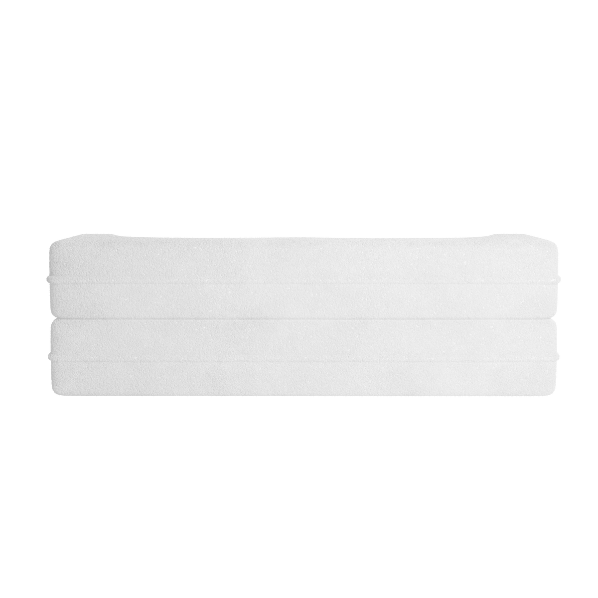 Convertible Teddy Fabric Foam-Filled Sleeper Sofa Bed
