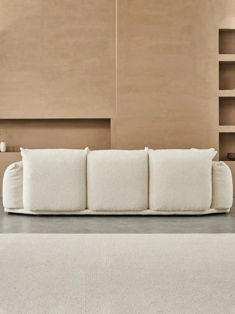 Low-Profile Boucle Modular Sofa, Cream