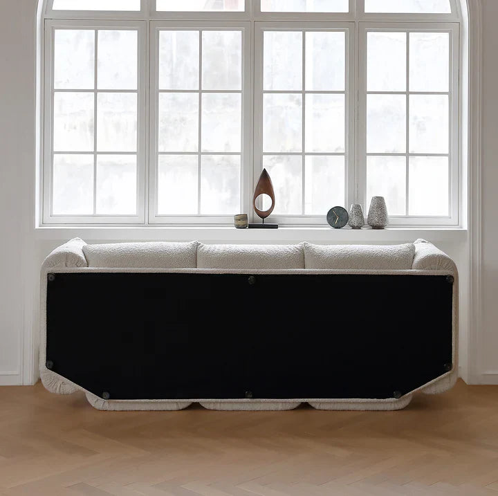 Low-Profile Boucle Modular Sofa, Cream