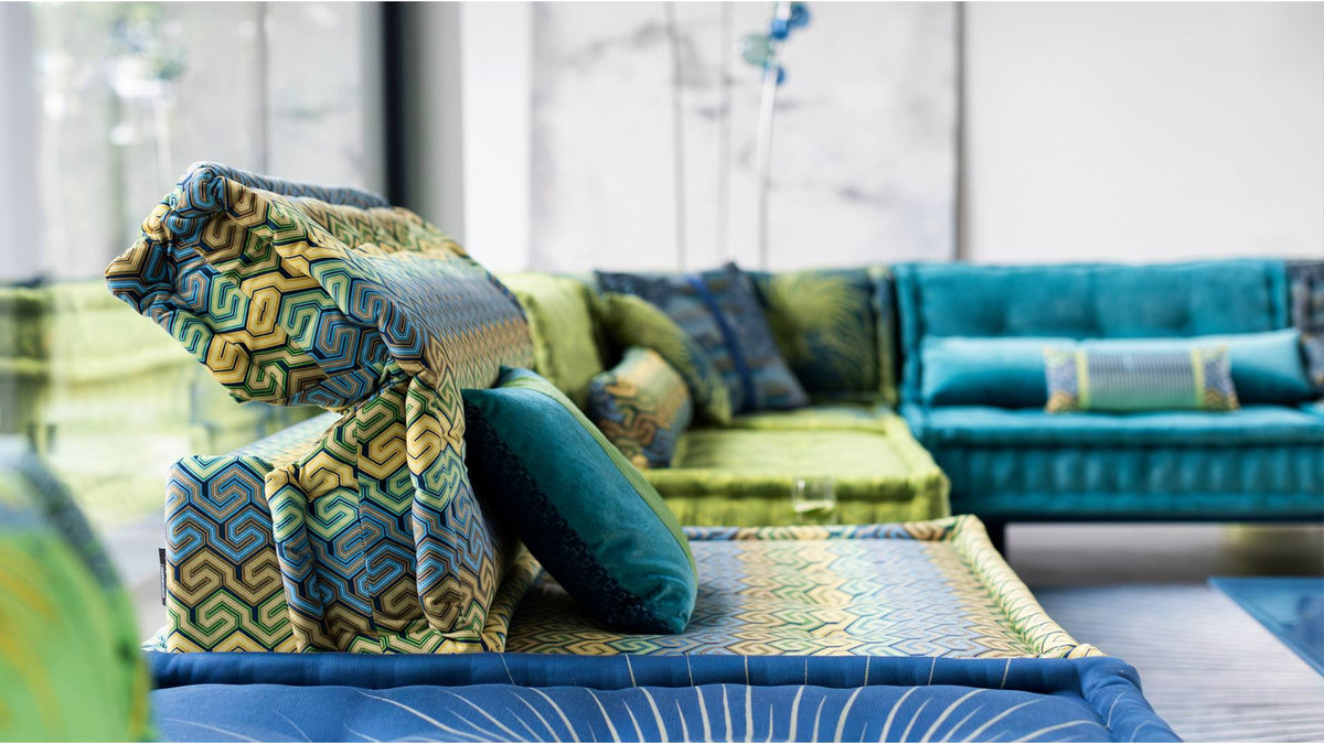 Modular Floor Cushion Sofa Set for High-end Lobby