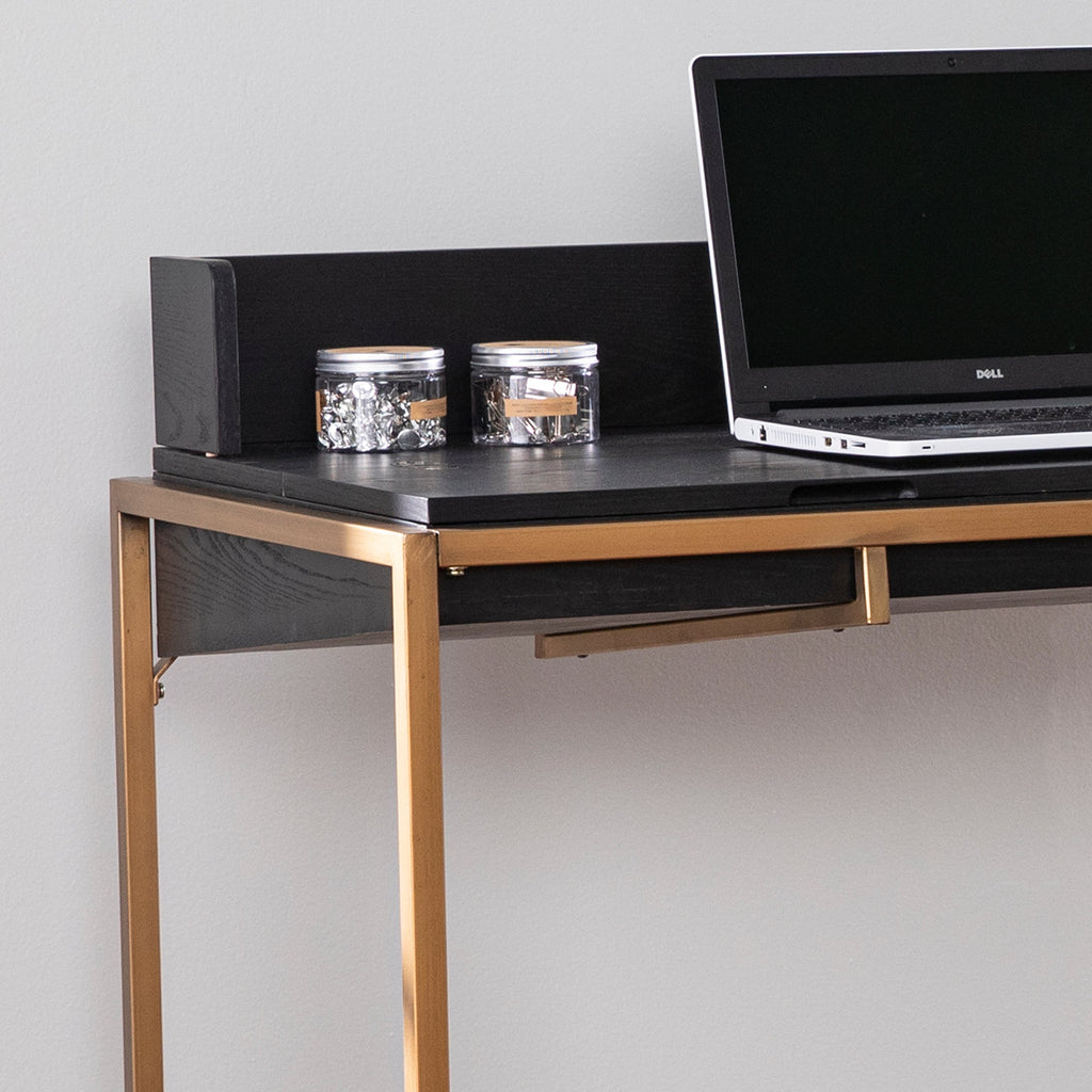 Flip-Top Desk Storage