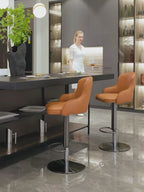 Grade Modern Leather Bar Chair with Backrest