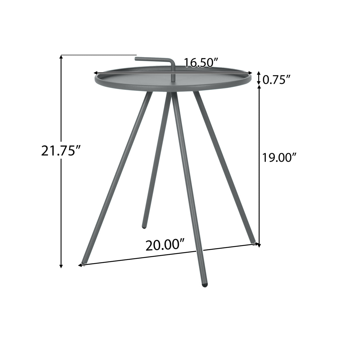 16.5" SIDE TABLE
