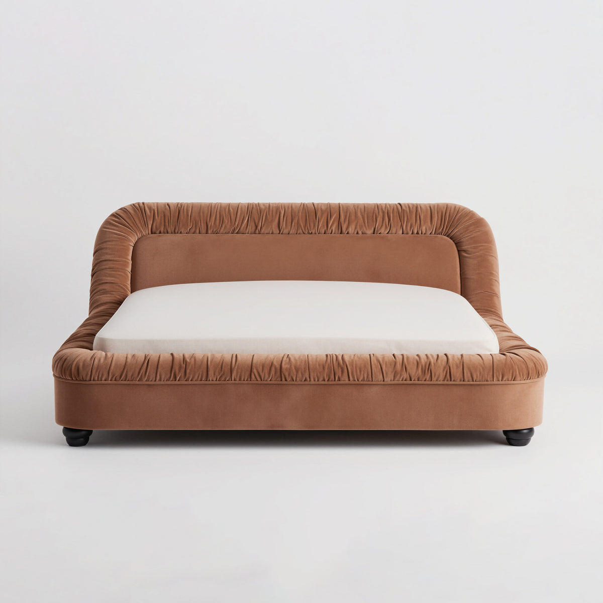 Fringe Decor Curved Upholstered Bed MJ-C03