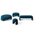 Round Upholstered Pouf