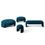 Round Upholstered Pouf