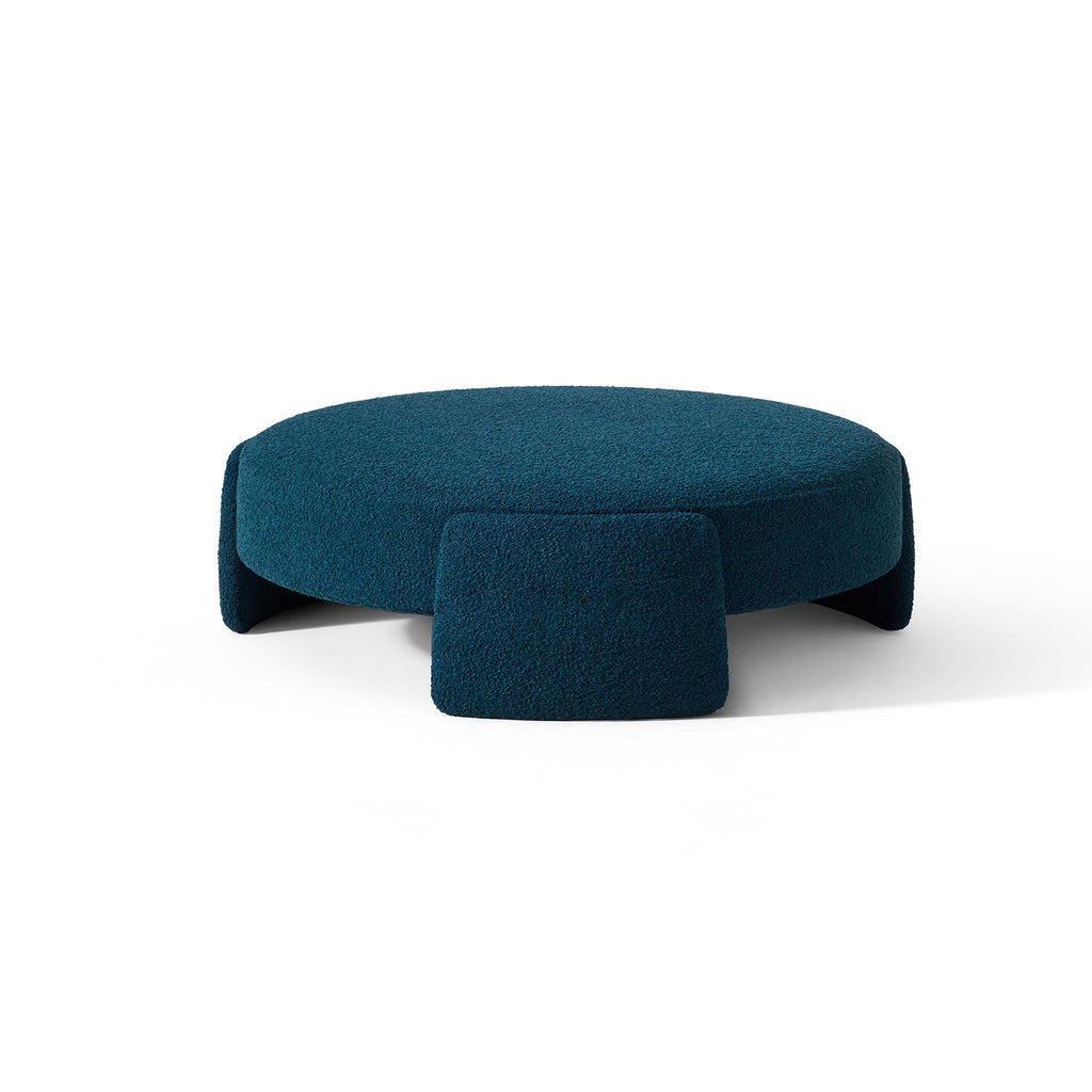 Round Upholstered Pouf
