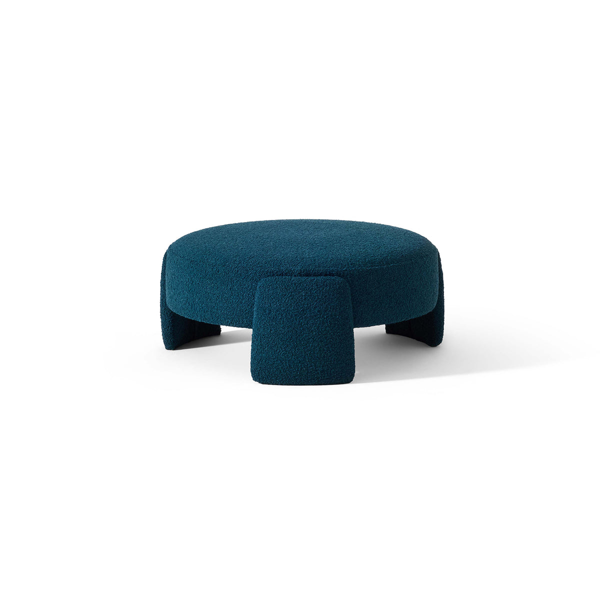 Round Upholstered Pouf