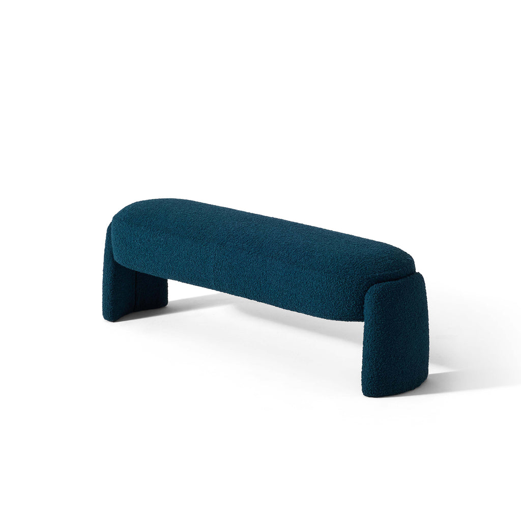 Round Upholstered Pouf