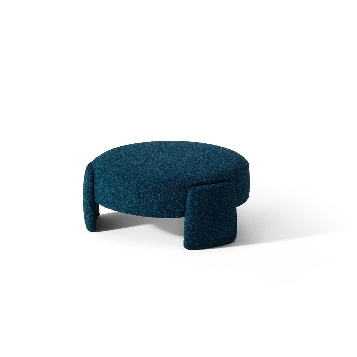 Round Upholstered Pouf