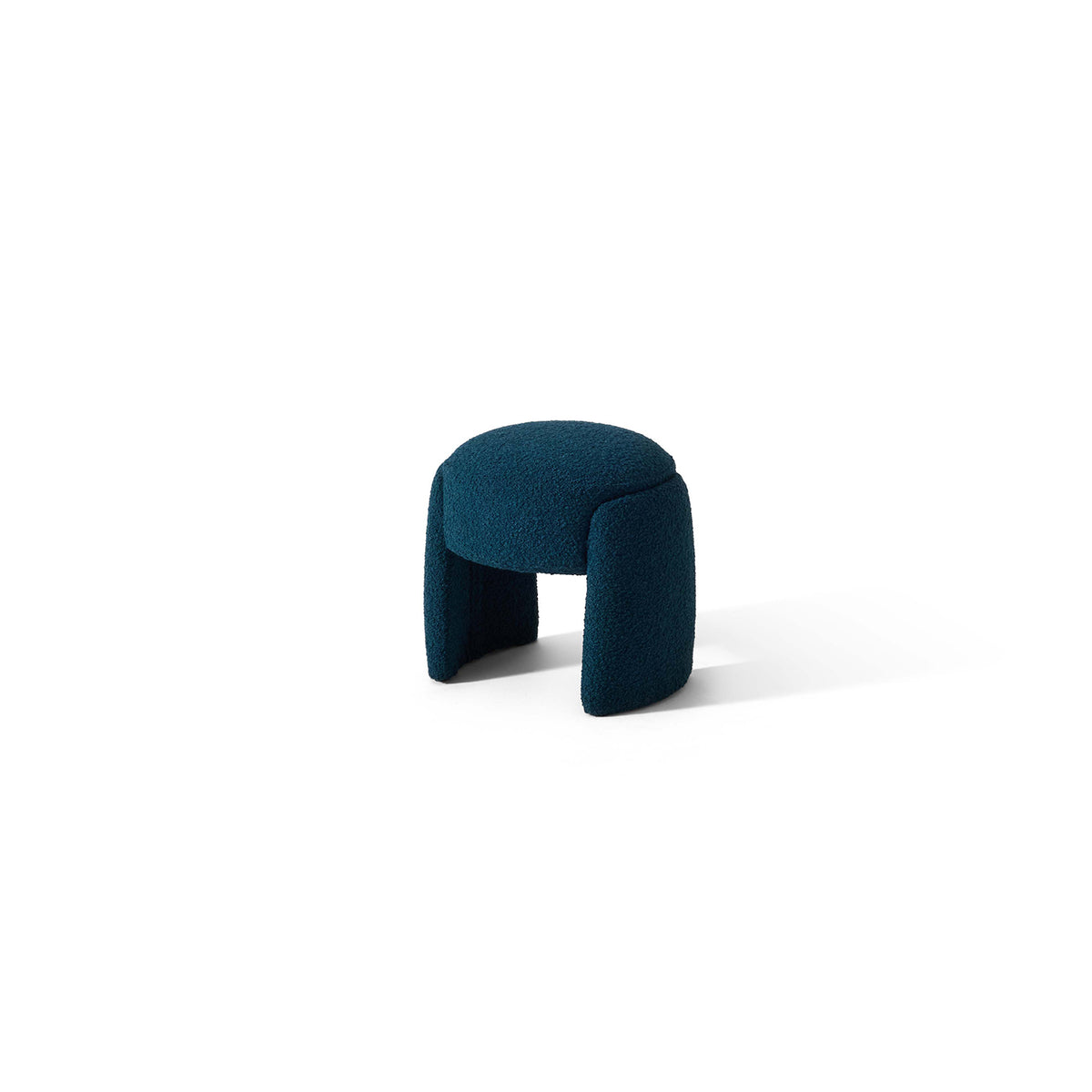 Round Upholstered Pouf