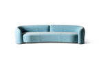 Rounded Modular Sofa with Bold Arms