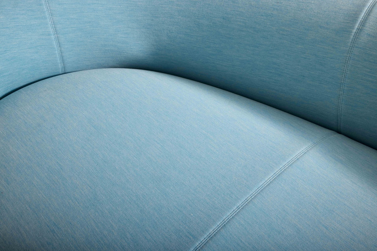 Rounded Modular Sofa with Bold Arms