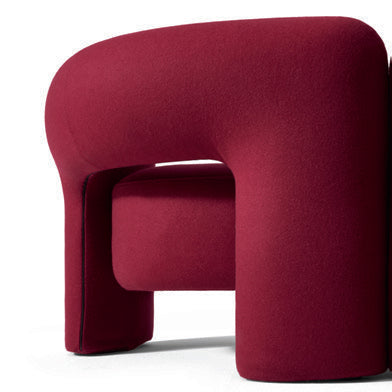 Rounded Upholstered Sofa