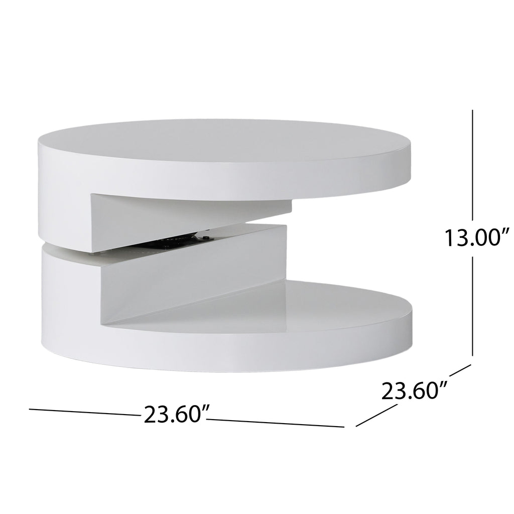 MODERNESQUE ROTATING COFFEE TABLE