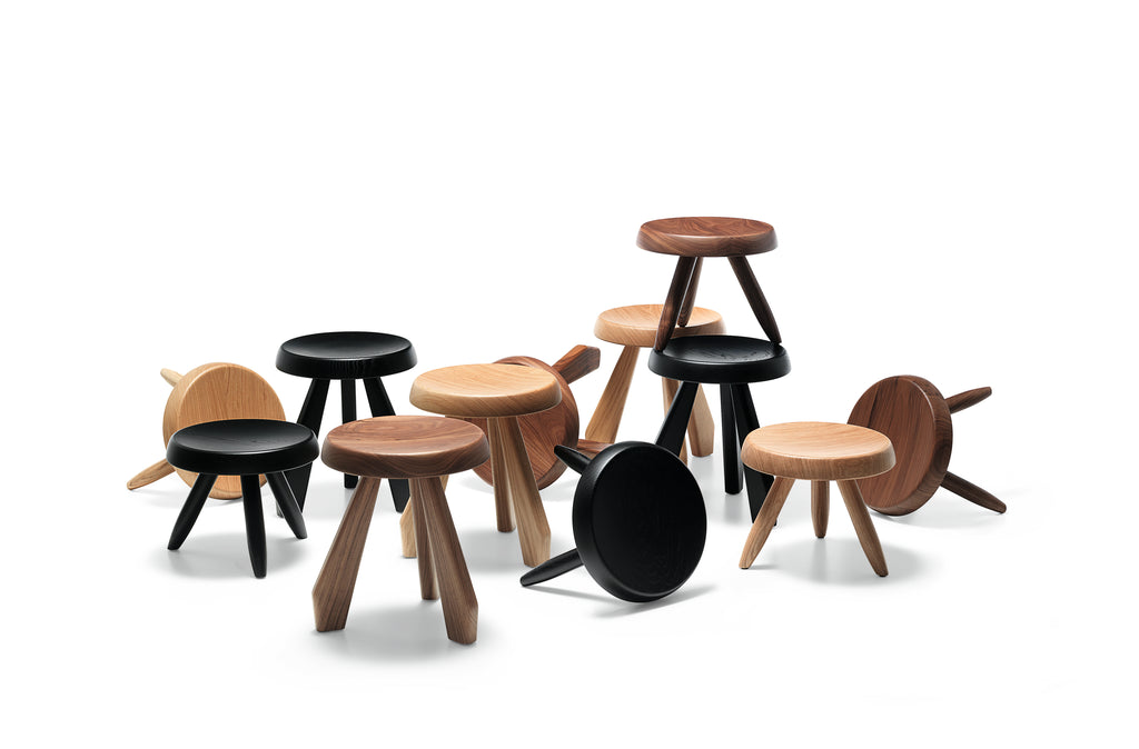 Solid Wood Three-Leg Stool
