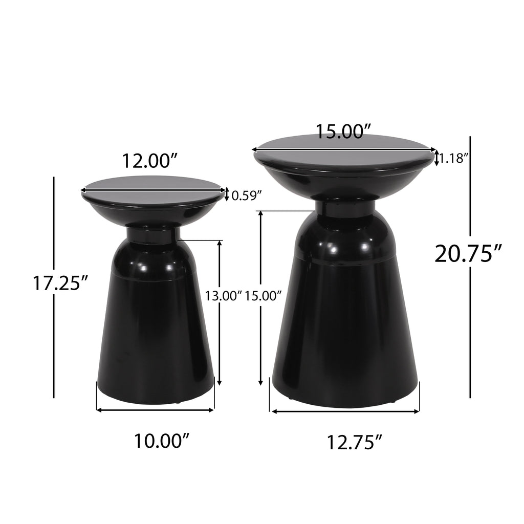 Metal S/2 End Table