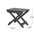 Outdoor Folding Wooden Side Table